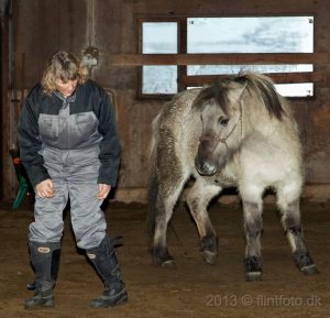 Dorte og Isold på Island, januar 2013.