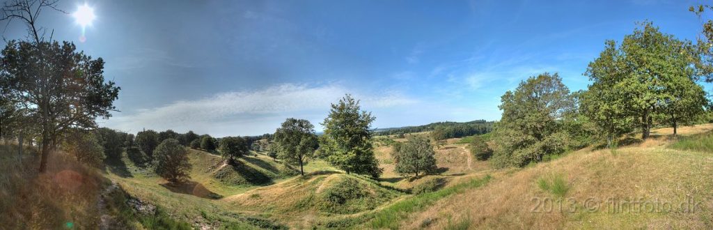 Svanninge Hills with views to the Southwest.